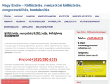 Tablet Screenshot of fuvarozas-koltoztetes.com